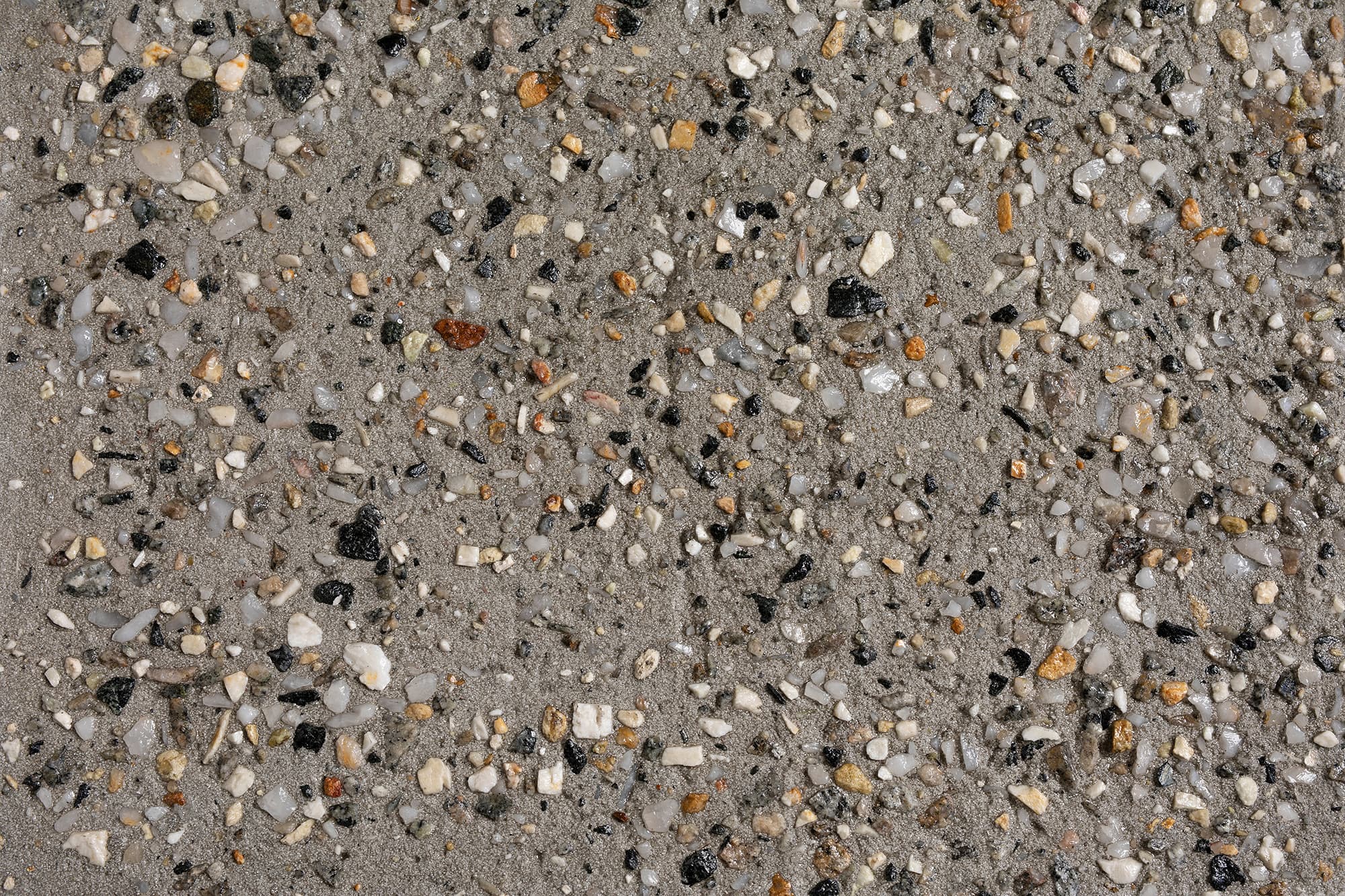 Guilderton exposed aggregate concrete sample
