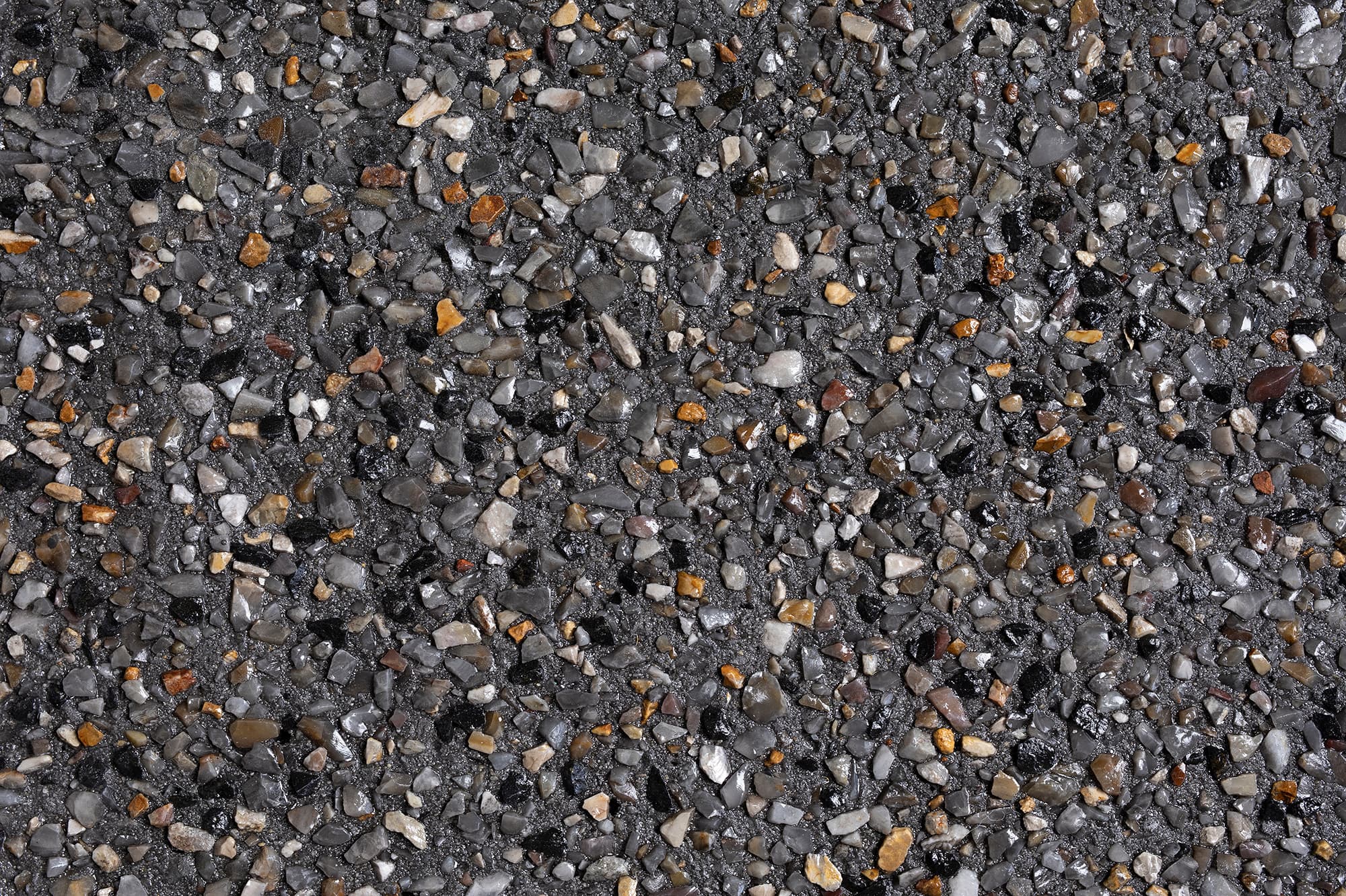 Iluka Black exposed aggregate concrete sample