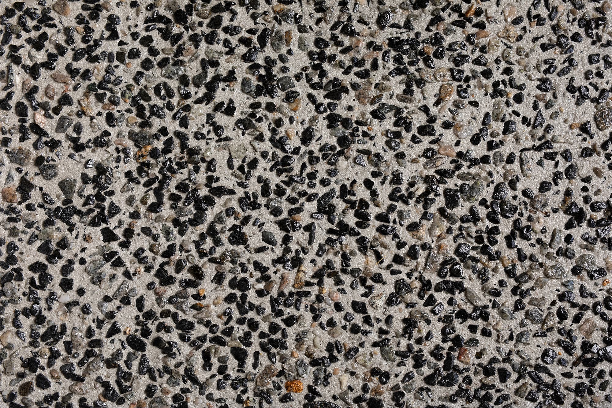 Preston Beach exposed aggregate concrete sample