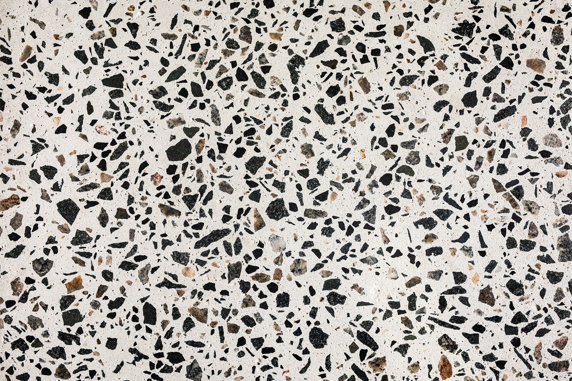 Contacio honed aggregate concrete sample