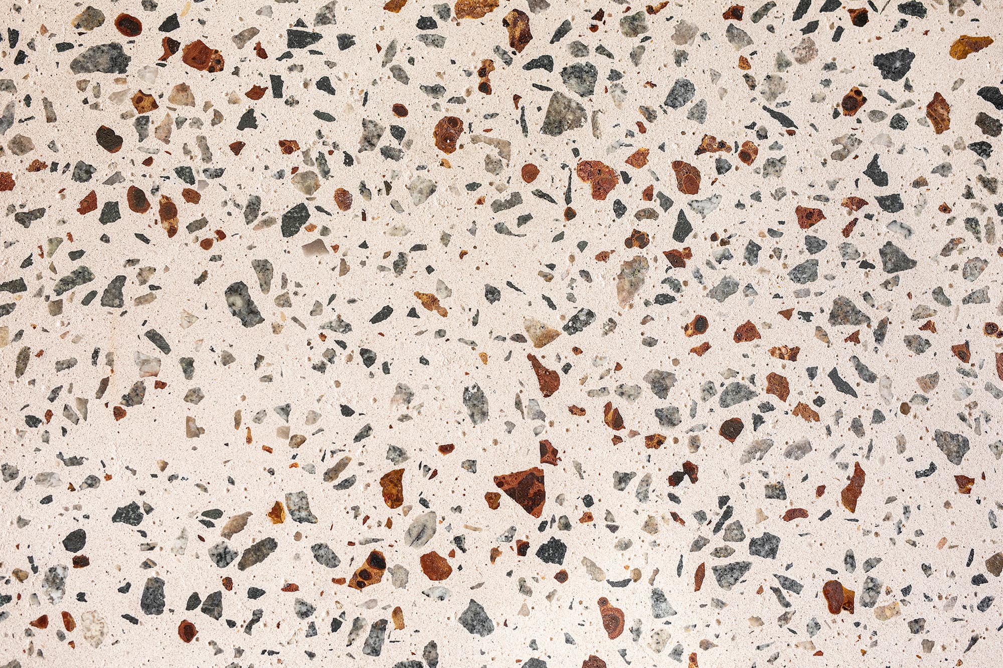 Roleystone honed aggregate concrete sample