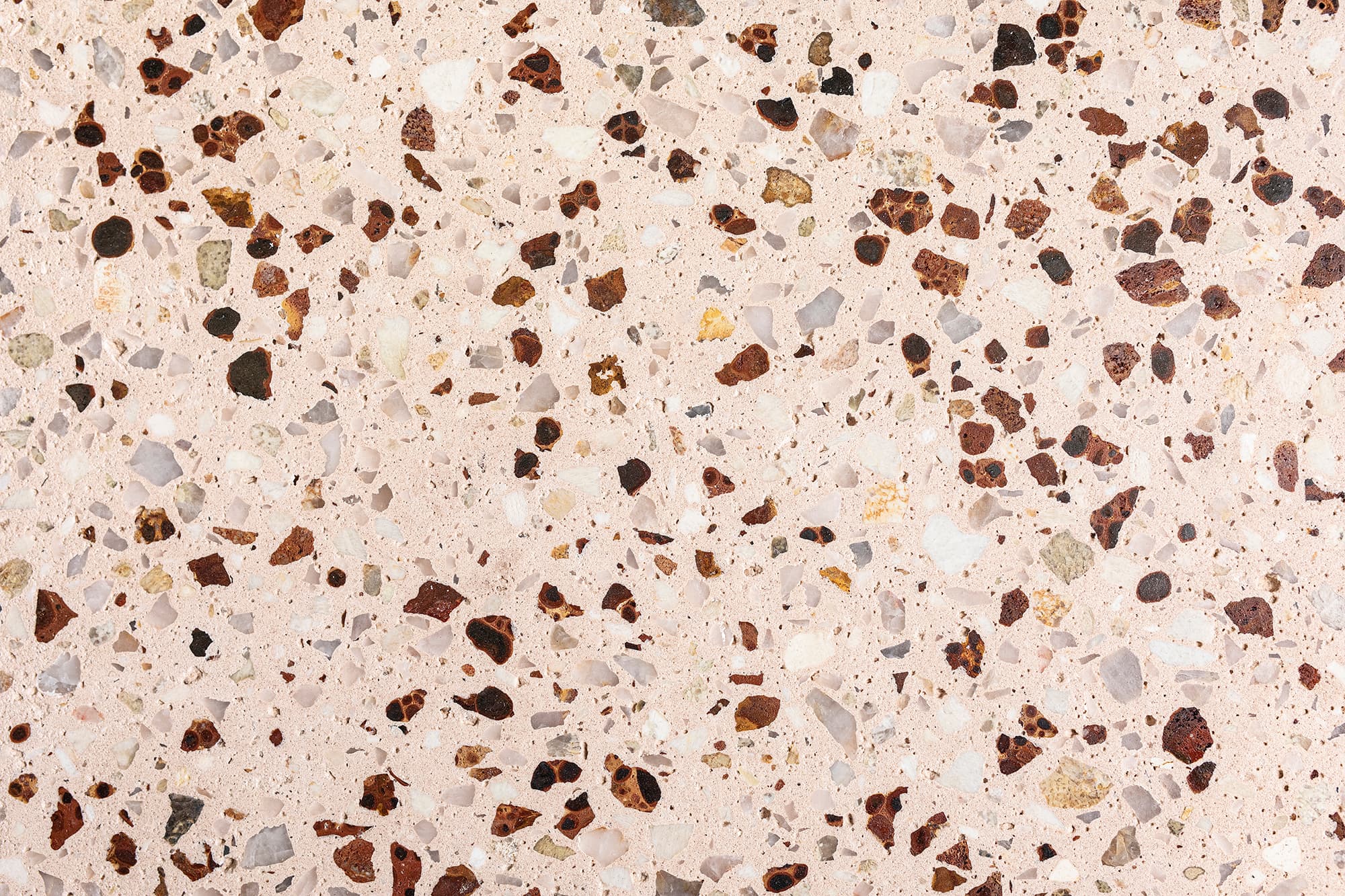 Rosemount honed aggregate concrete sample