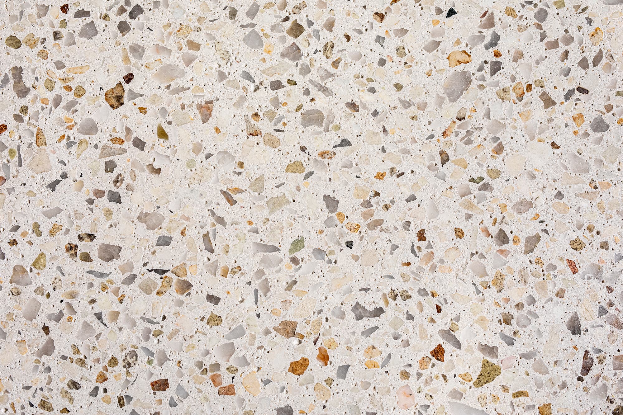 Singleton honed aggregate concrete sample
