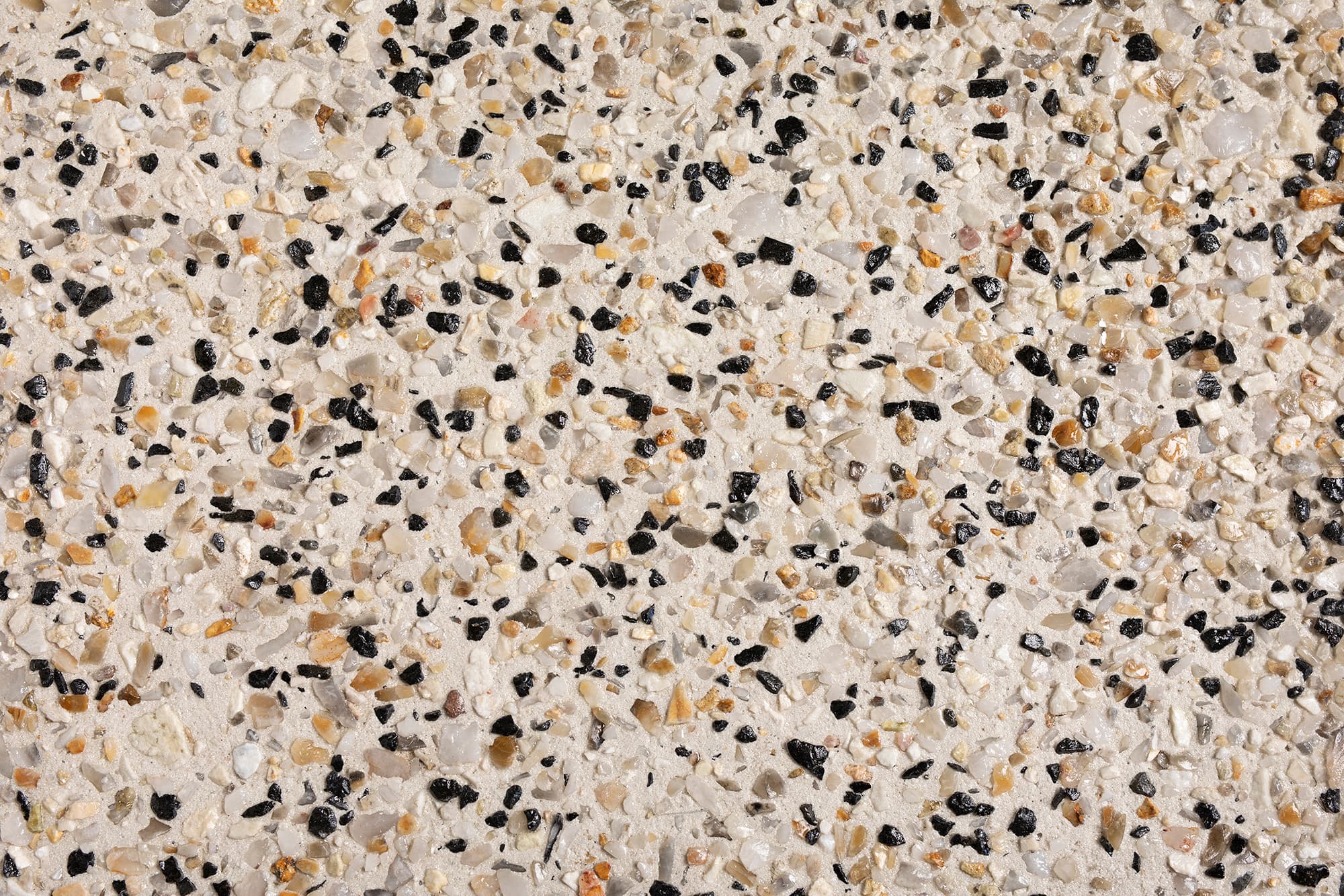 Alkimos exposed aggregate concrete sample