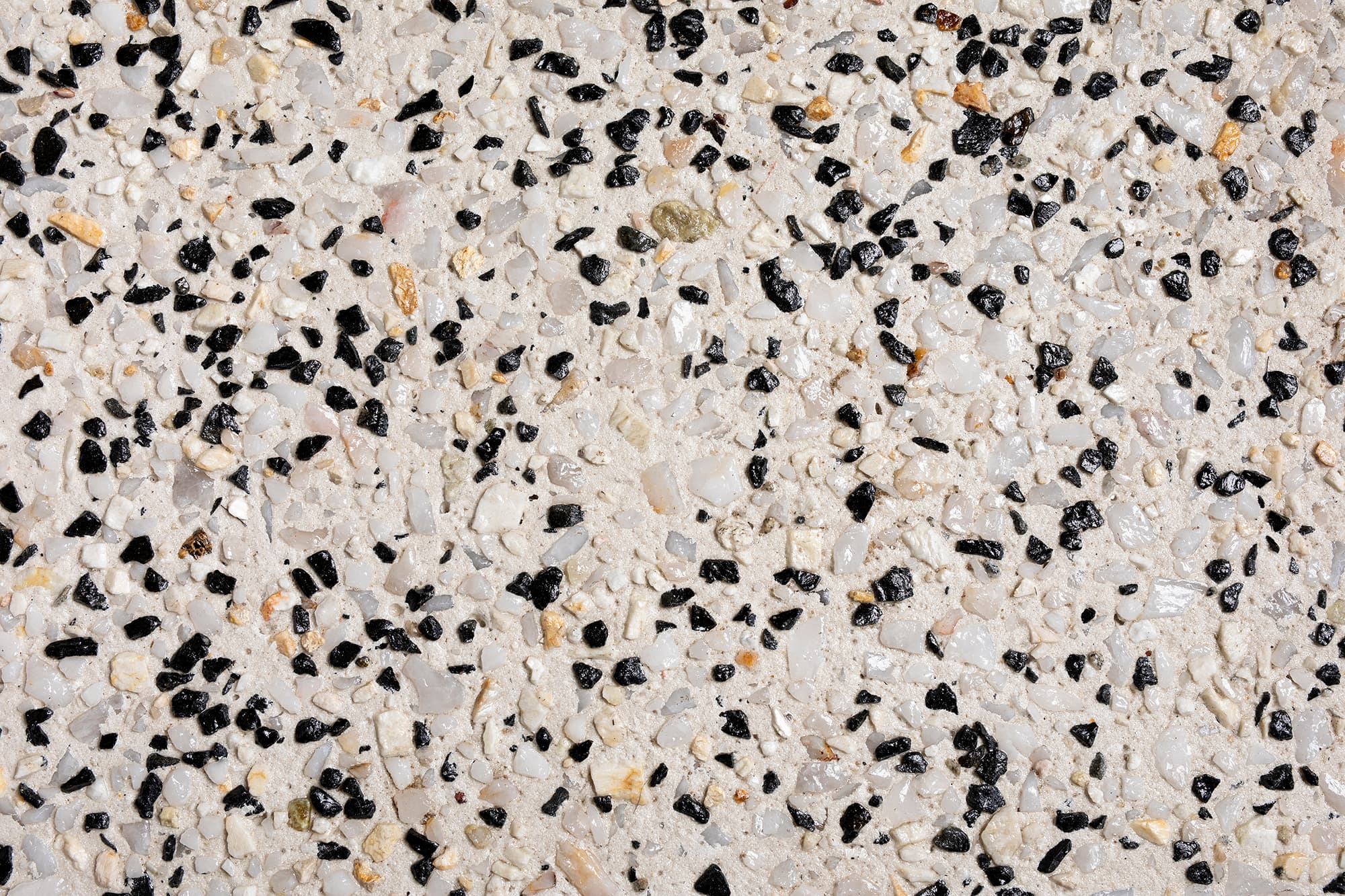 Atlantis Beach exposed aggregate concrete sample