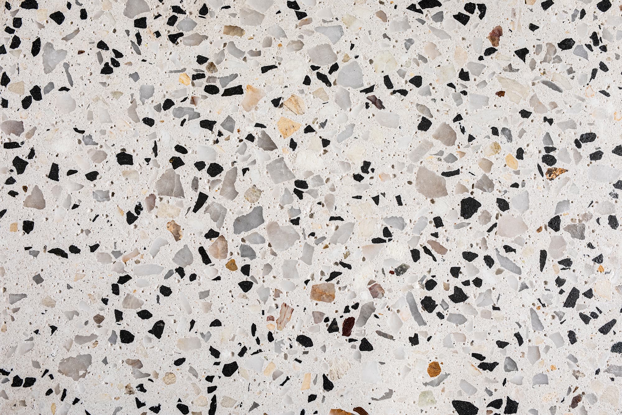 Atlantis Beach honed aggregate concrete sample