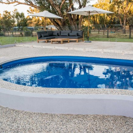 exposed aggregate pool surrounds