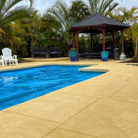 liquid limestone pool surround