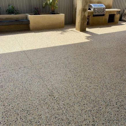 exposed aggregate patio